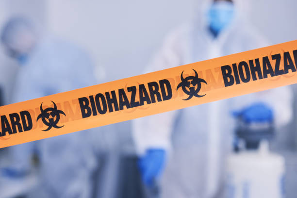Professional Blood Cleanup technician working in Fayetteville, AR
